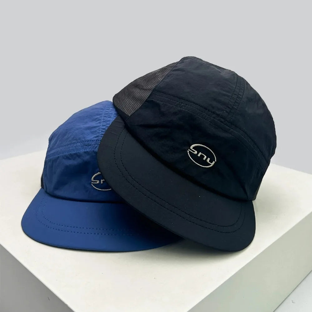 Korean Letter Embroidery Baseball Cap | Lightweight & UV Protection