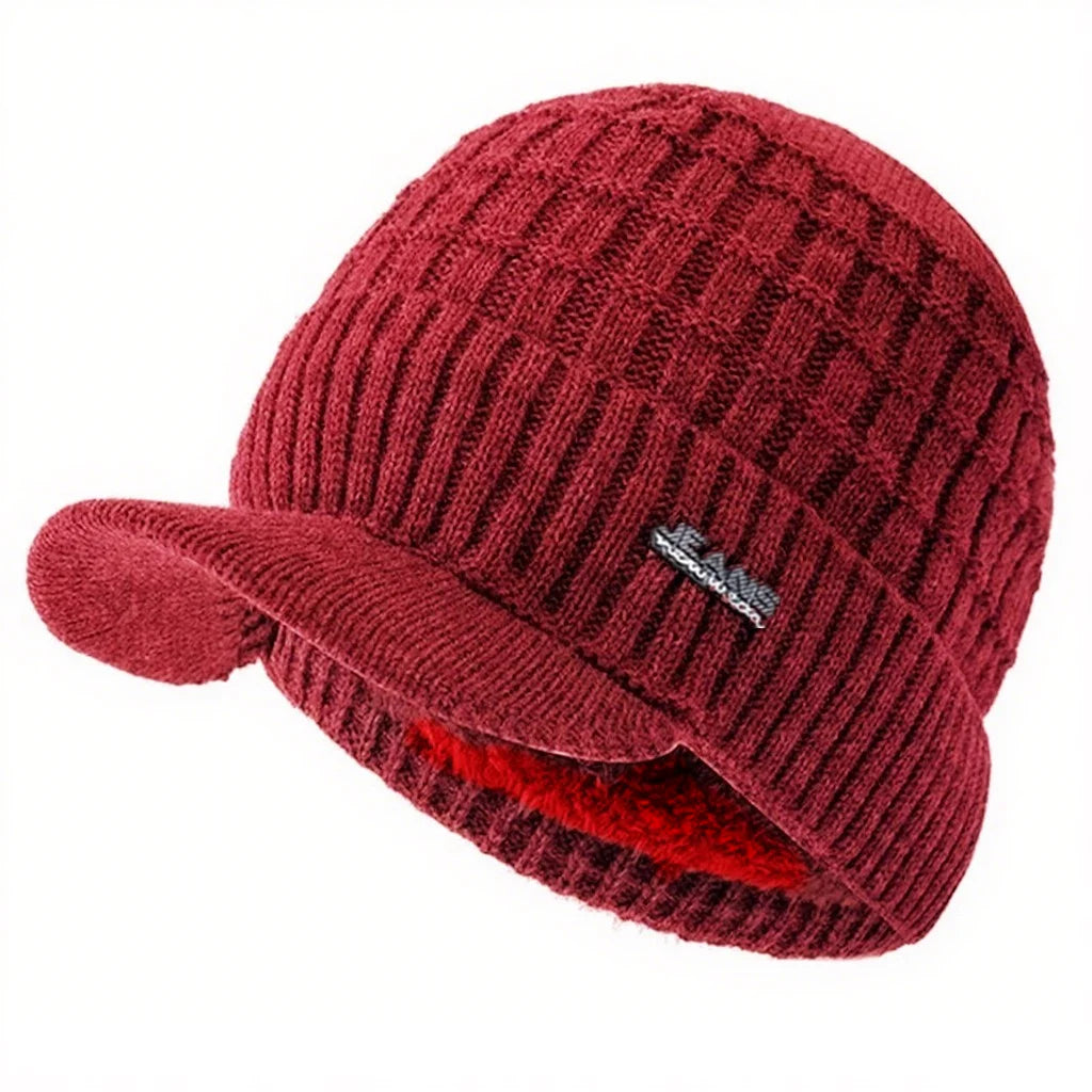 Unisex Plush Fleece Lined Beanie Hat | Warm Winter Cap for All