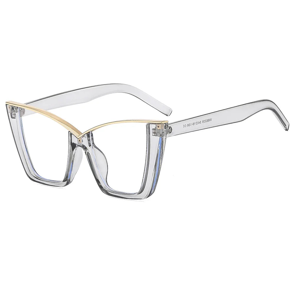 Chic Oversized Cat Eye Glasses | Stylish Blue Light Blocking Eyewear