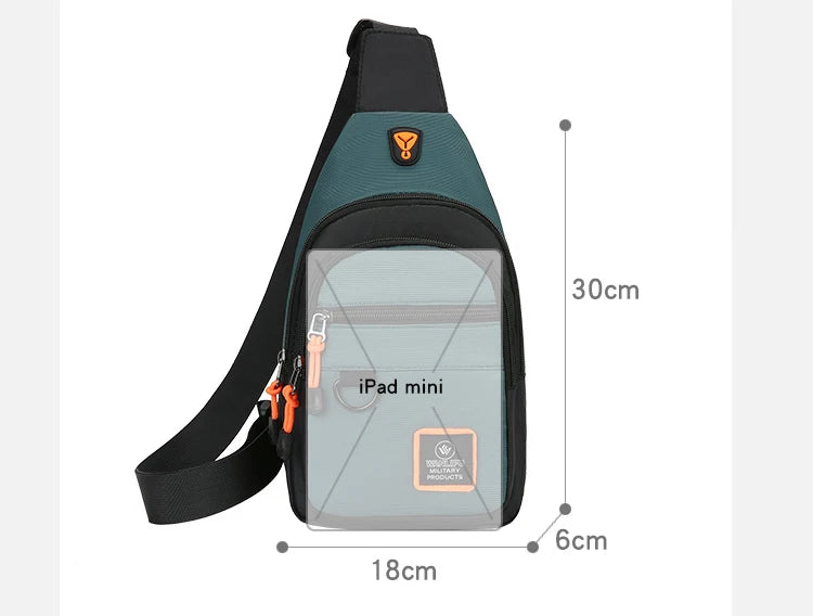 Men's Casual Sling Bag | Versatile Outdoor Chest Crossbody Pouch