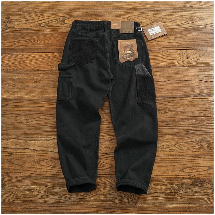 Men's Casual Cotton Twill Cargo Pants | Retro Trendy Style