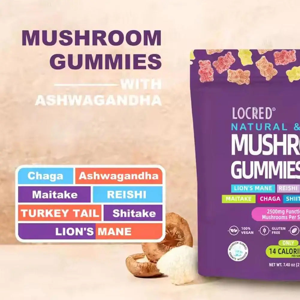 80pcs Mushroom Jelly Gummies for Immune & Gastro Health