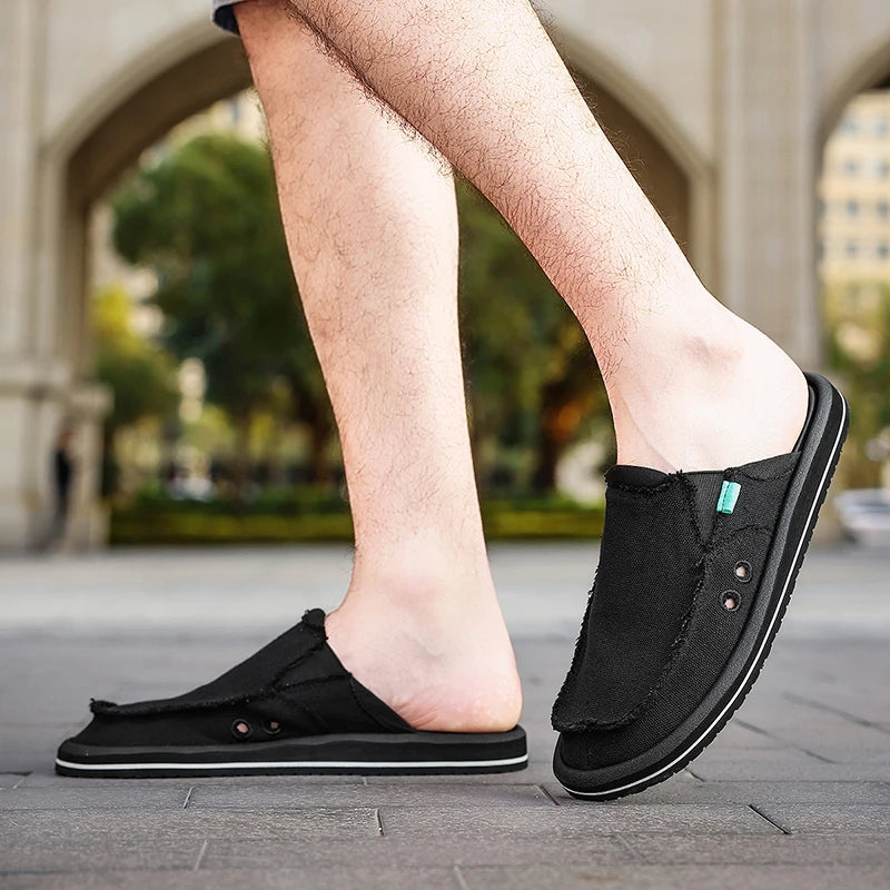 Men's Outdoor Summer Slippers | Breathable Slip-On Sandals