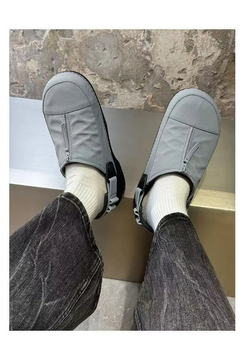 Men Slip On Summer Beach Shoes Cold Bonded Cork Sole Casual Birken Sandals Non Slip Outdoor Slippers Size 38-43