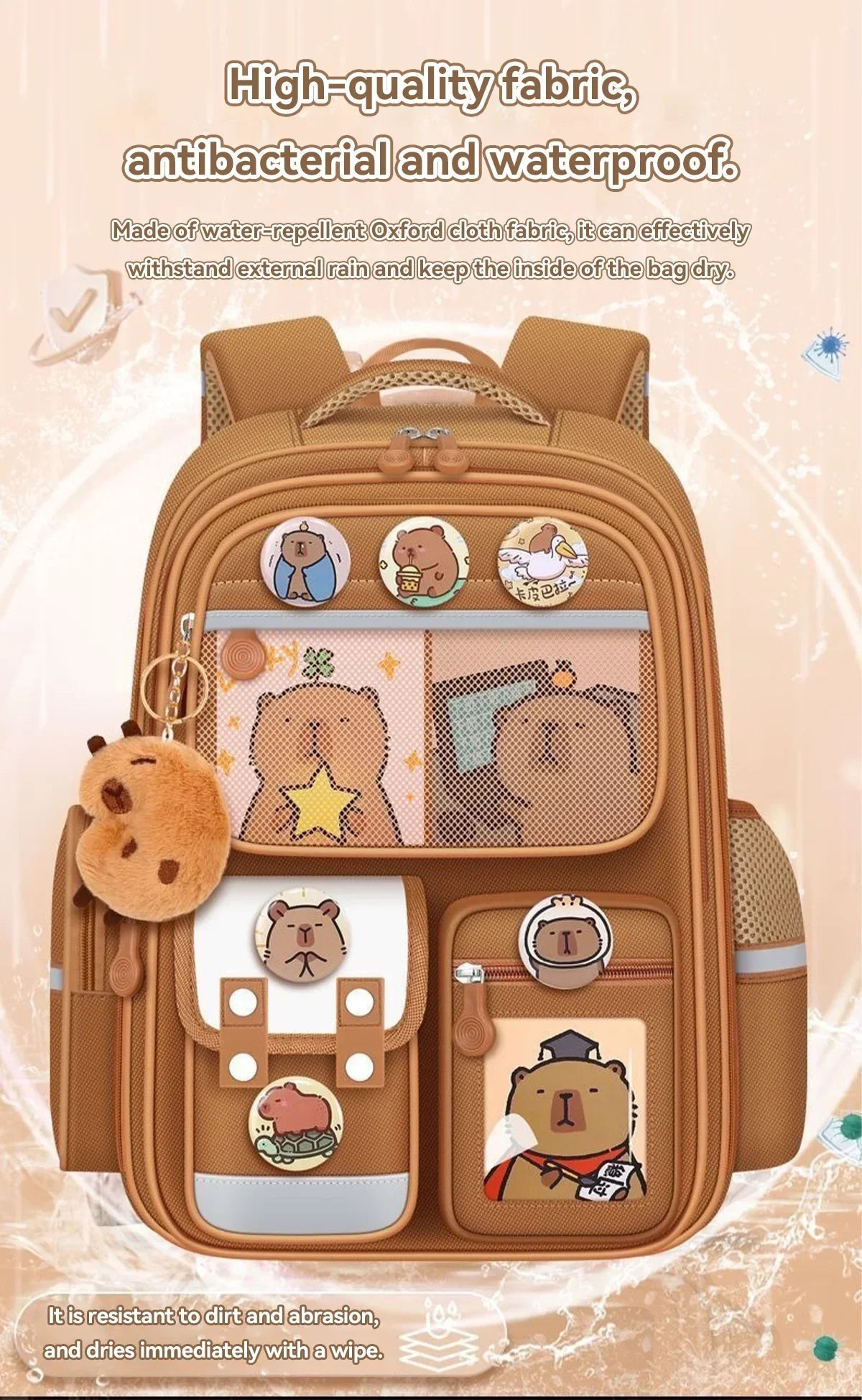 Waterproof Large Capacity Backpack for Students | Comfortable and Durable
