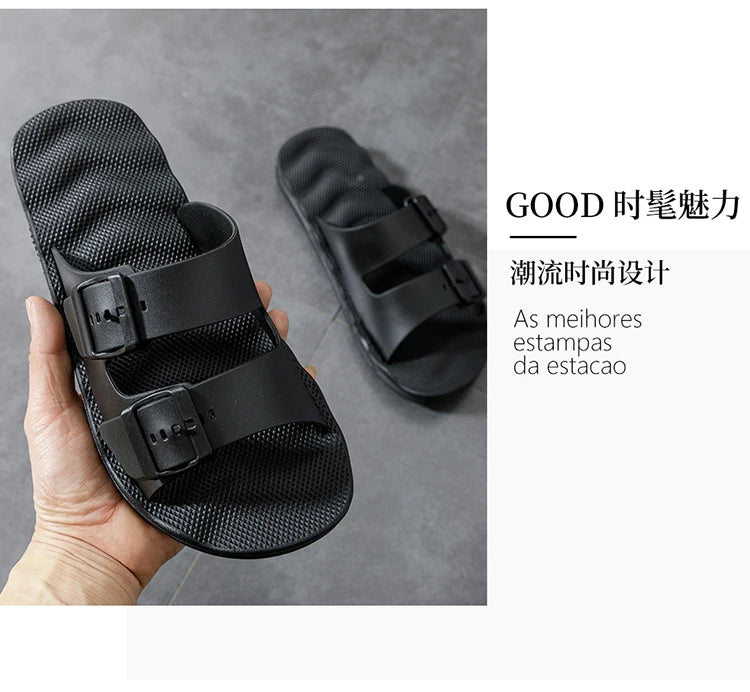 Comfortable Adjustable Men's Summer Slippers | Lightweight Beach Sandals