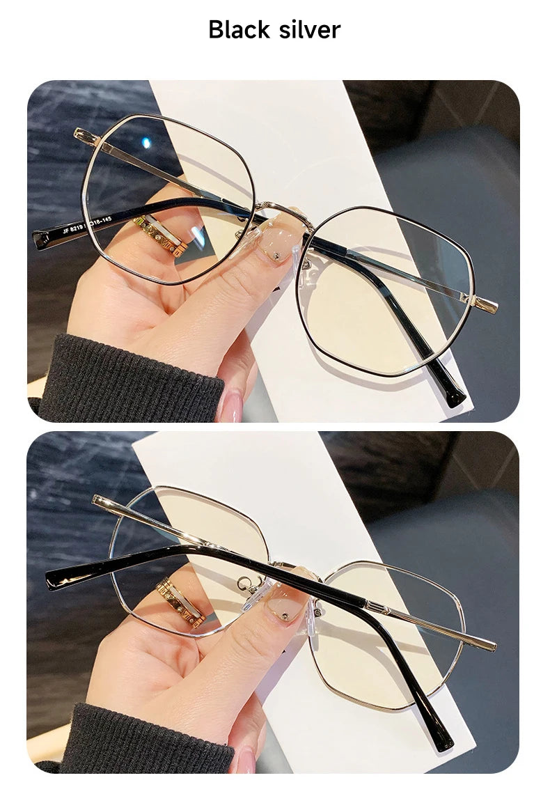 Stylish Geometric Women's Reading Glasses | Anti-Blue Light
