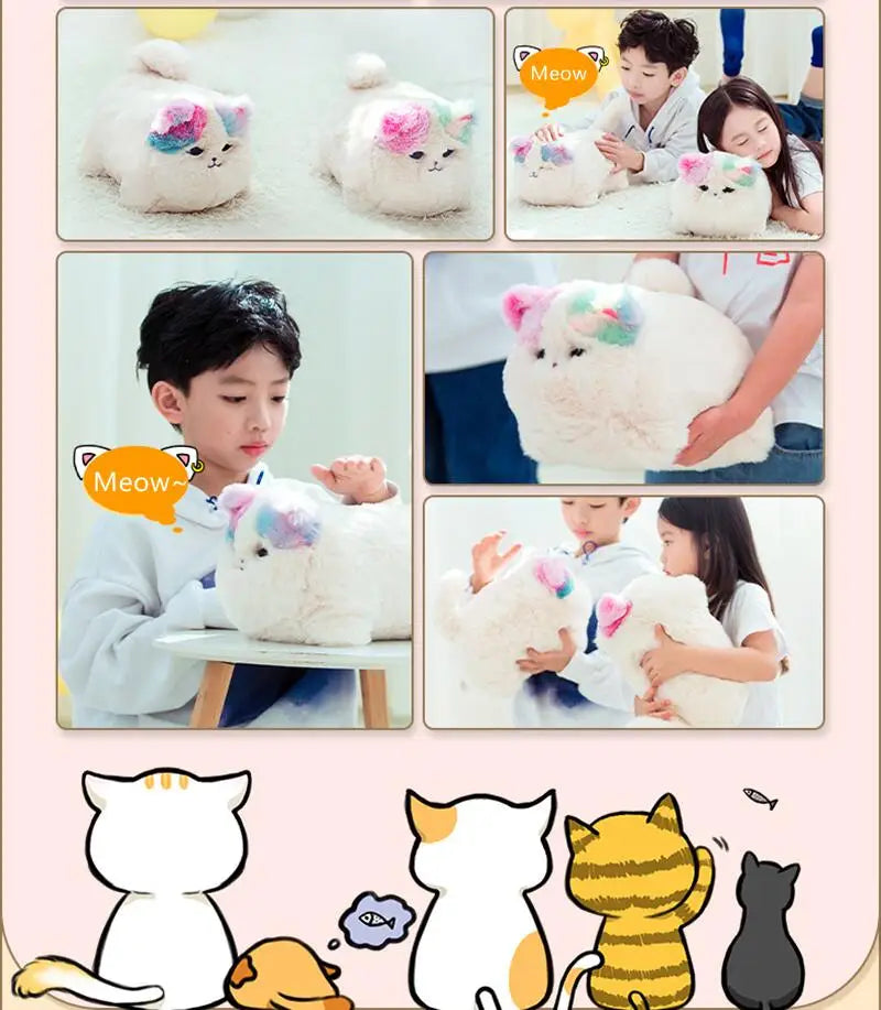 Interactive Plush Cat Dog Toy | Speak & Hug for Kids
