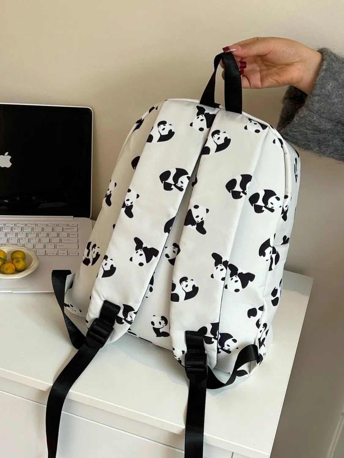 Cute Panda Backpack | Fashionable Lightweight School Bag for Students