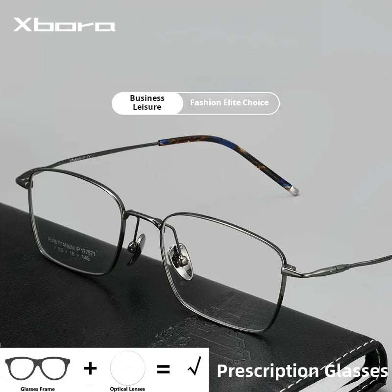 Stylish Titanium Prescription Glasses | Unisex Retro Eyewear