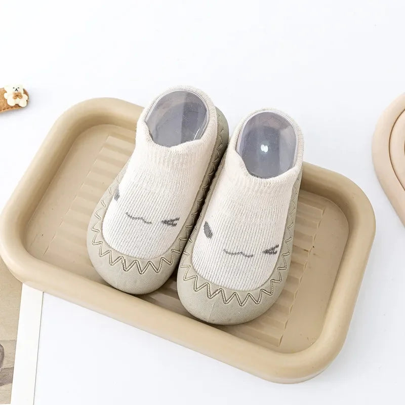 Cute Cartoon Baby Socks Shoes | Soft Rubber Sole for First Walkers