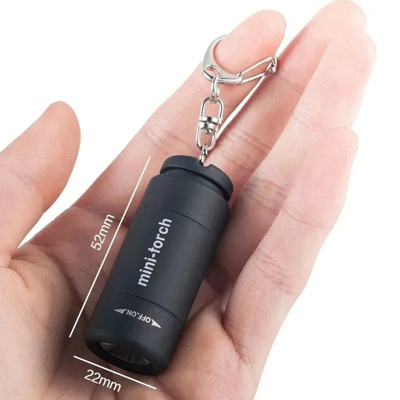 Waterproof Mini Keychain Flashlight | USB Rechargeable LED Light