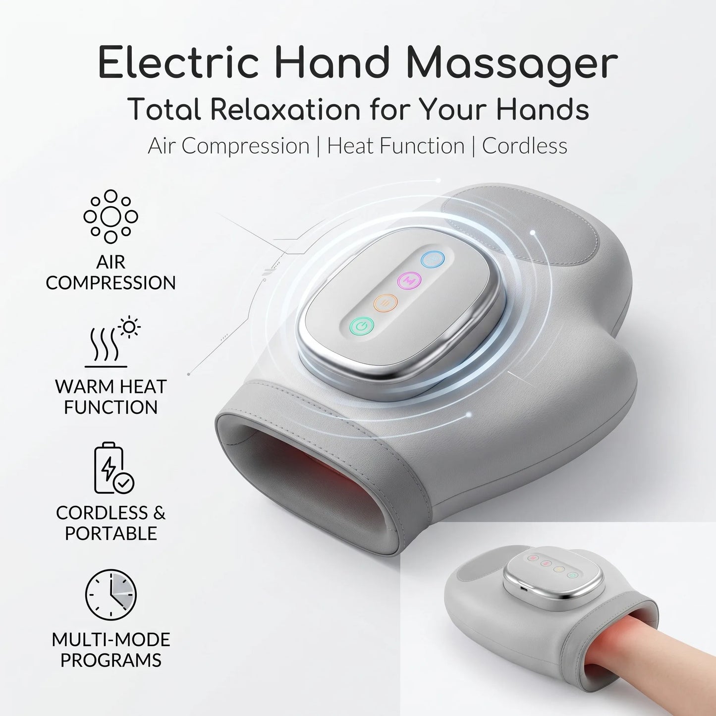 Airbag Compression Hand Massager | Relaxing Vibration Glove