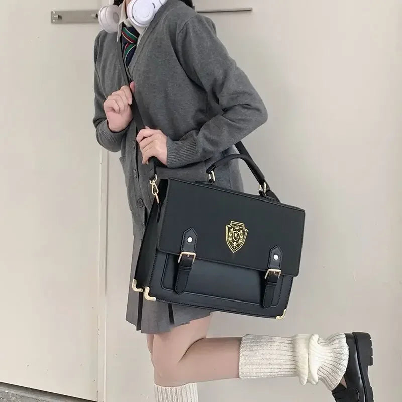 Elegant Solid Crossbody Backpack for Teenage Girls | Chic PU Rucksack