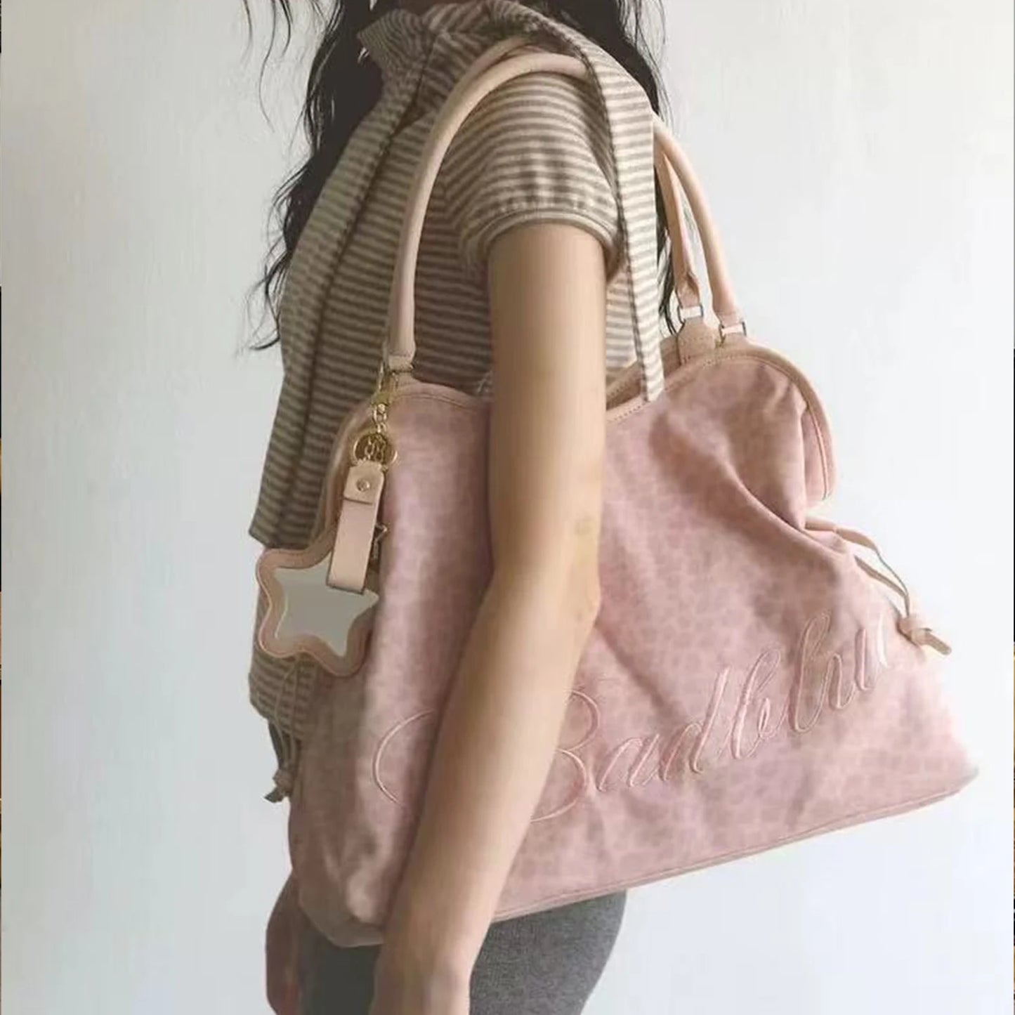 Large Capacity Leopard Print Tote Bag | Trendy Shoulder Handbag