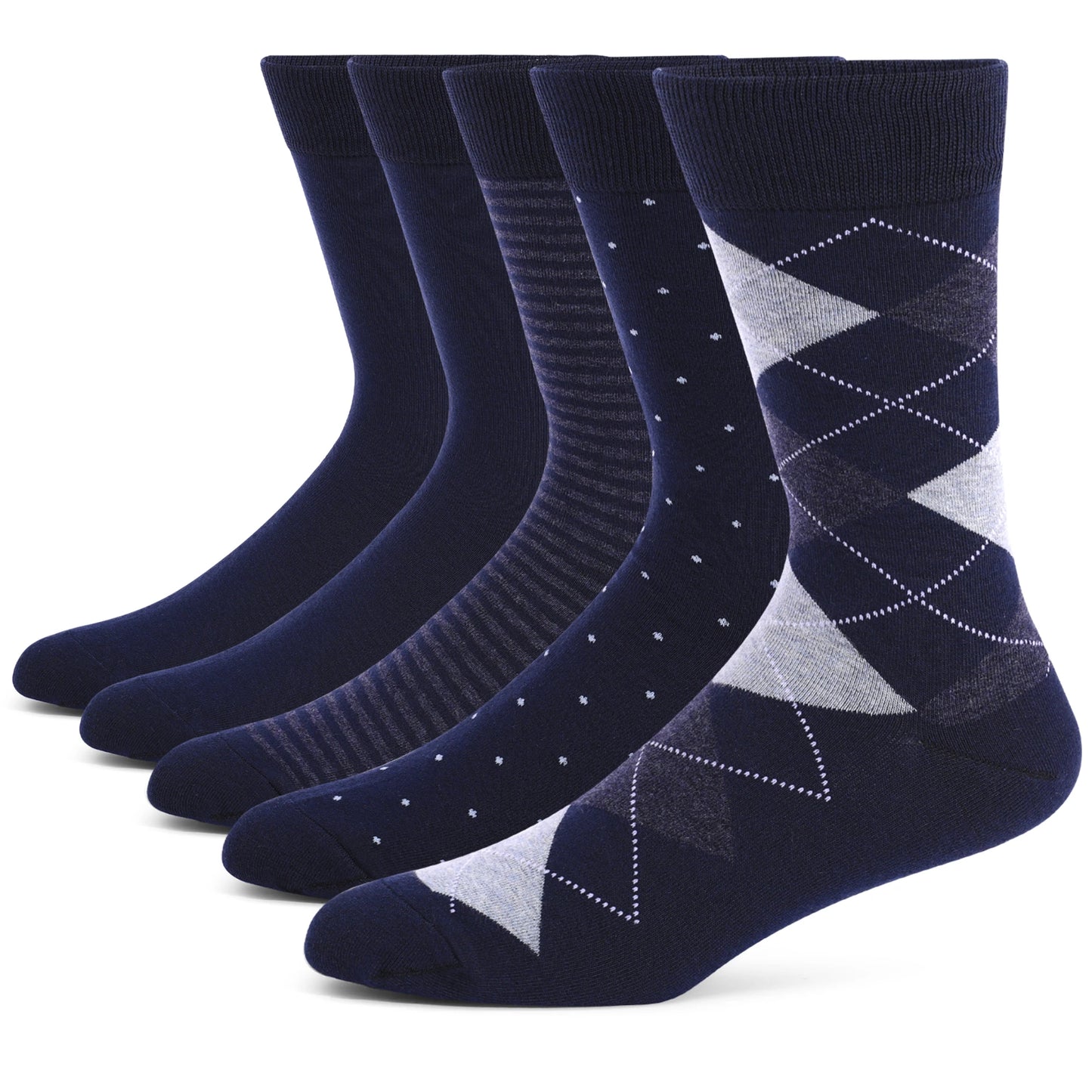 Men's Dress Socks | Breathable Cotton Crew Socks for All Occasions