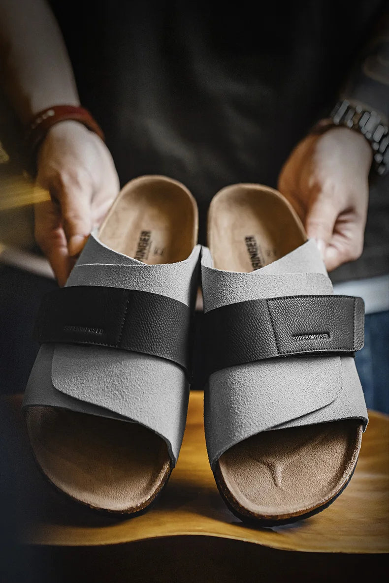 Men's Color-Block Slide-On Sandals | Comfortable Summer Mules