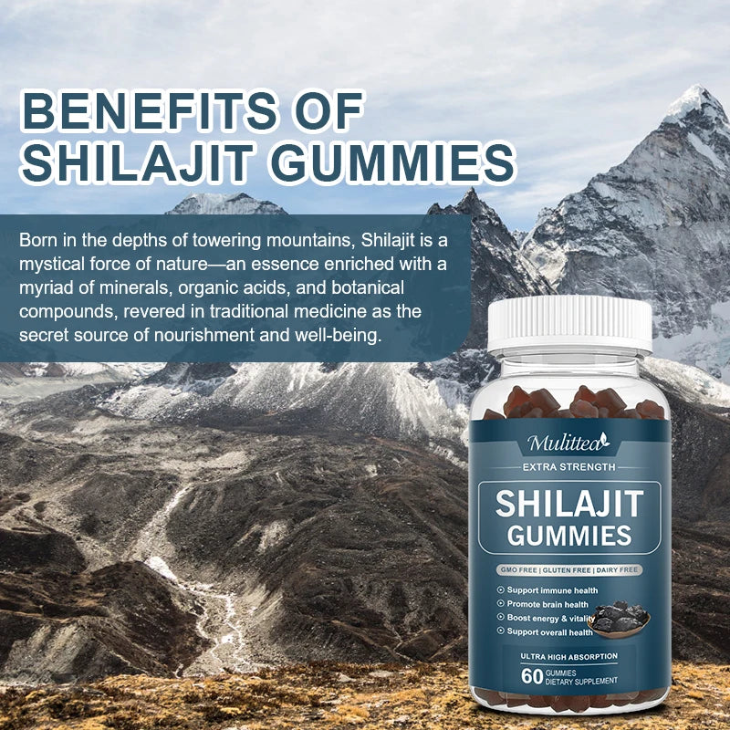 Organic Shilajit Gummies | Pure Energy and Immune Support