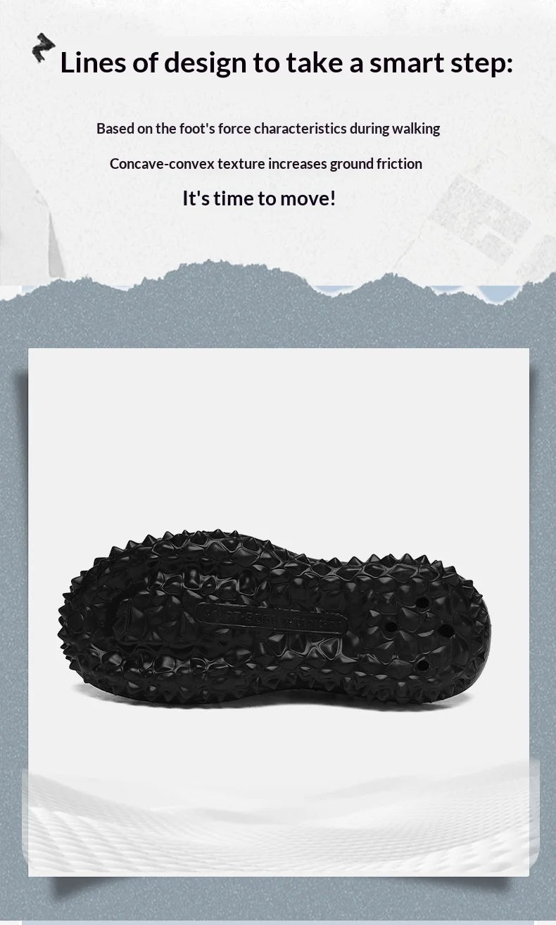 Men's Durable Hollow-Out Clogs | Lightweight Outdoor Sandals