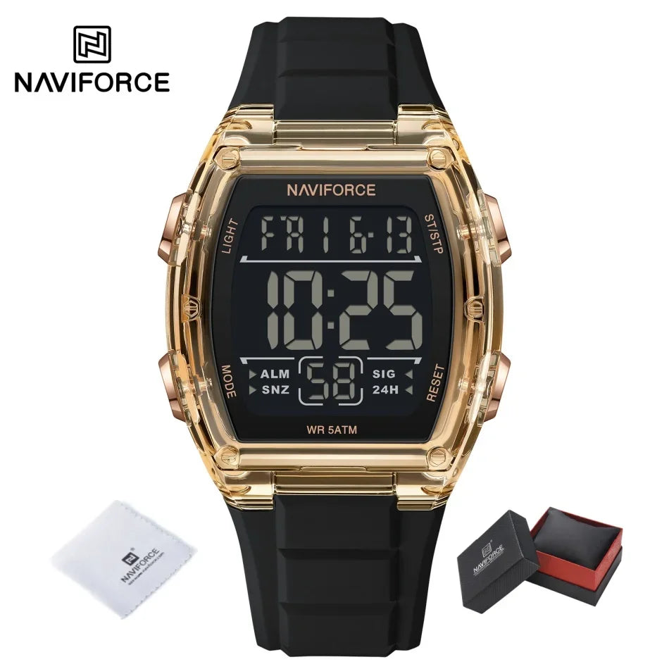 Luxury Digital Sport Watches for Men | Waterproof Silicone Band