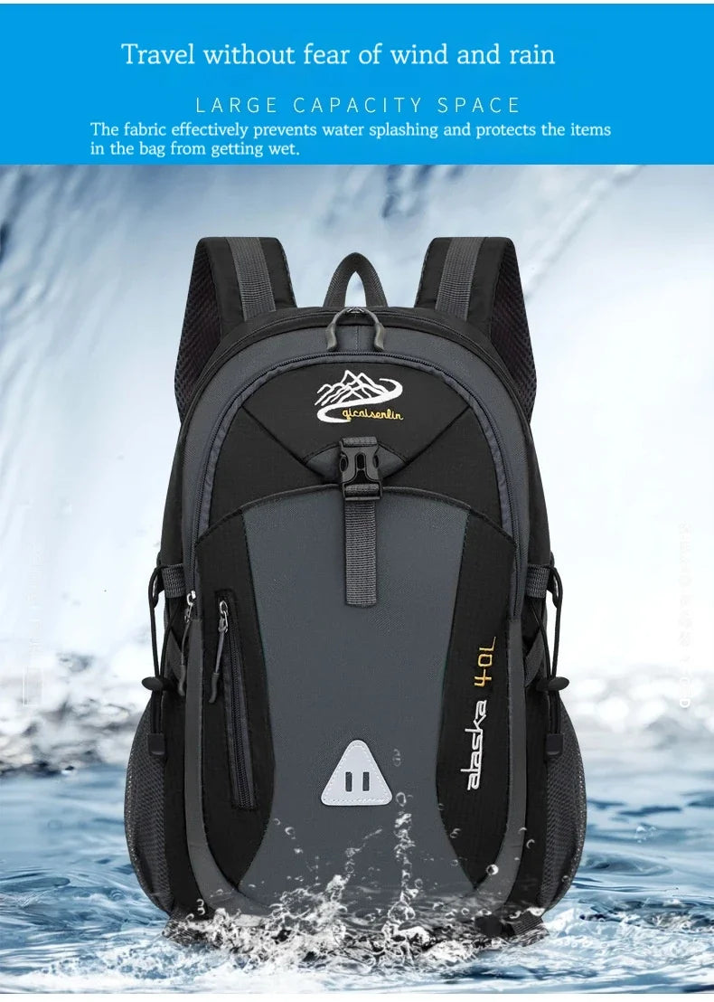 Waterproof Nylon Backpack for Hiking and Outdoor Adventures