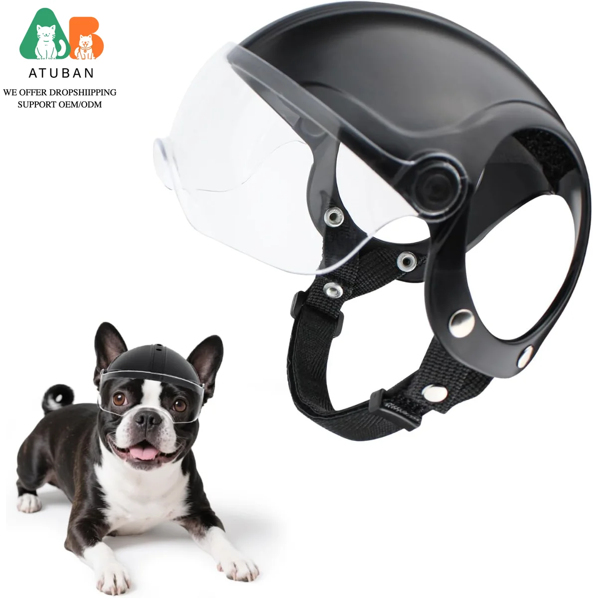 Dog Motorcycle Helmet for Small Breeds | Stylish & Protective