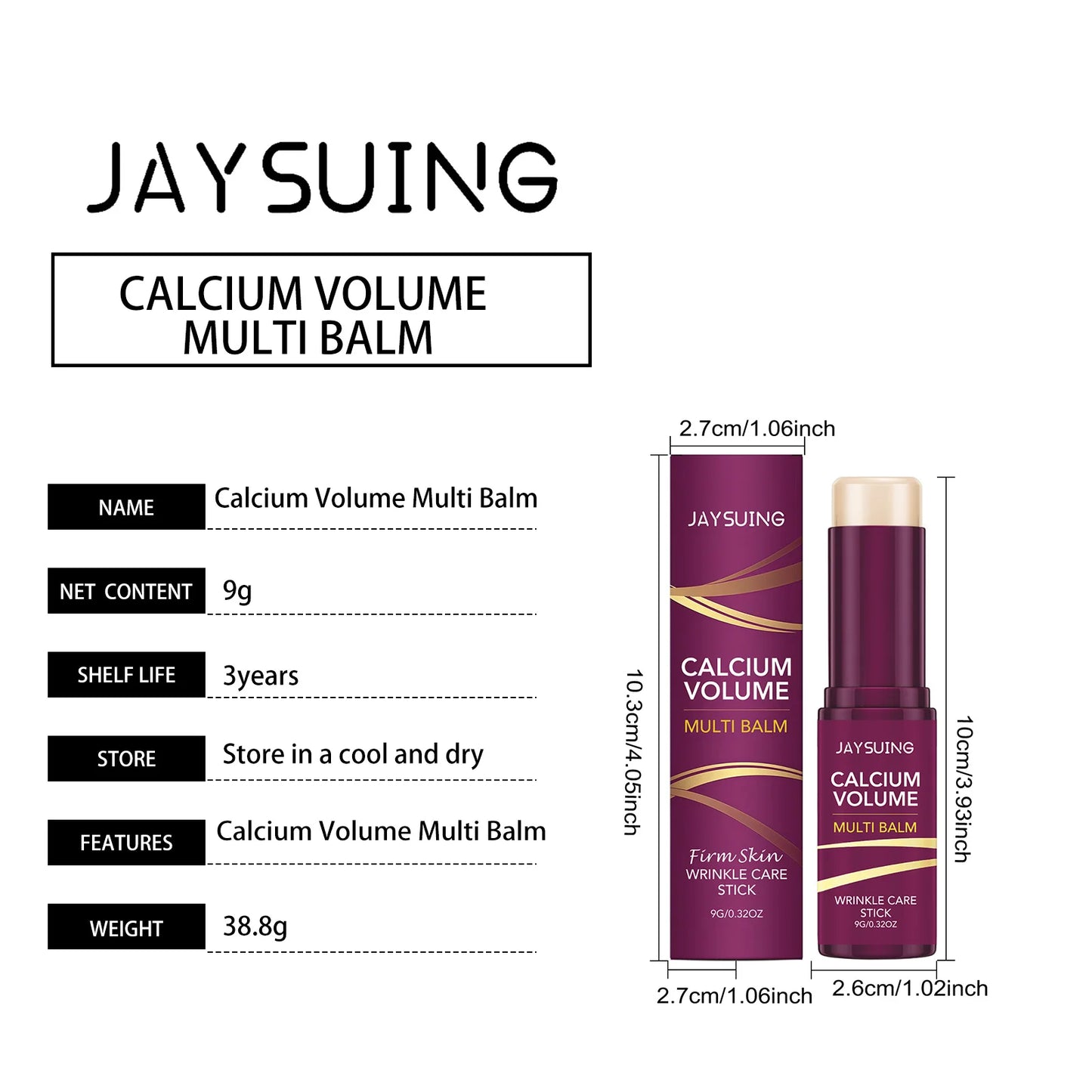 Calcium Volume Multi Balm Stick | Deep Moisturizing Skin Care