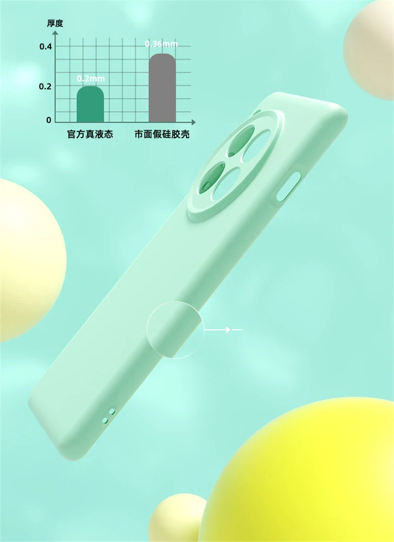 Luxury Shockproof Liquid Silicone Case for OnePlus Devices