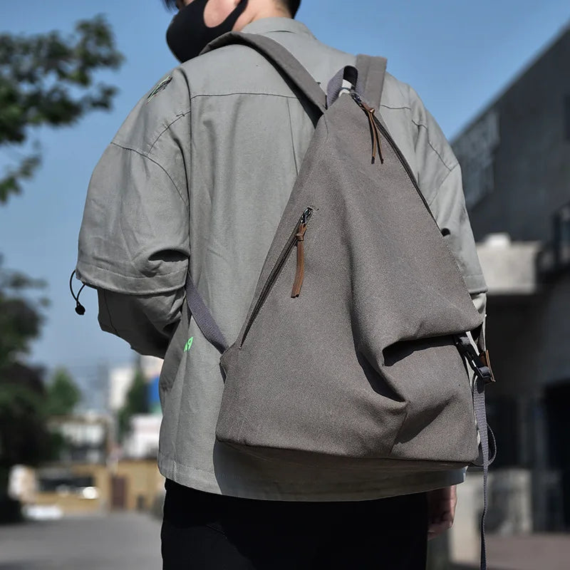 Large Capacity Canvas Backpack for Travel & Commute | Stylish & Versatile