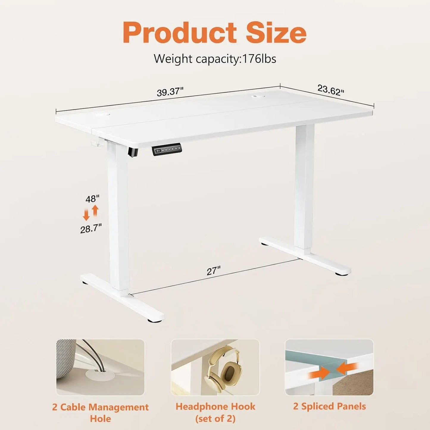 Adjustable Height Electric Standing Desk | Versatile Sit Stand Workstation