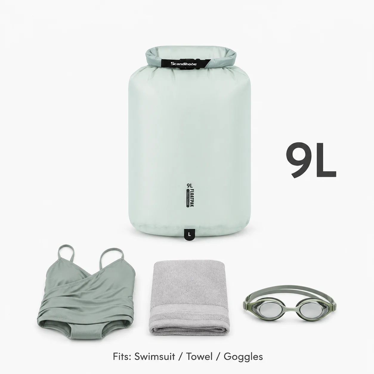 Waterproof Wet Clothes Bag Gym Swimming Travel Dry Bag Foldable Leakproof Wet Dry Separation Storage Bag for Fitness Beach