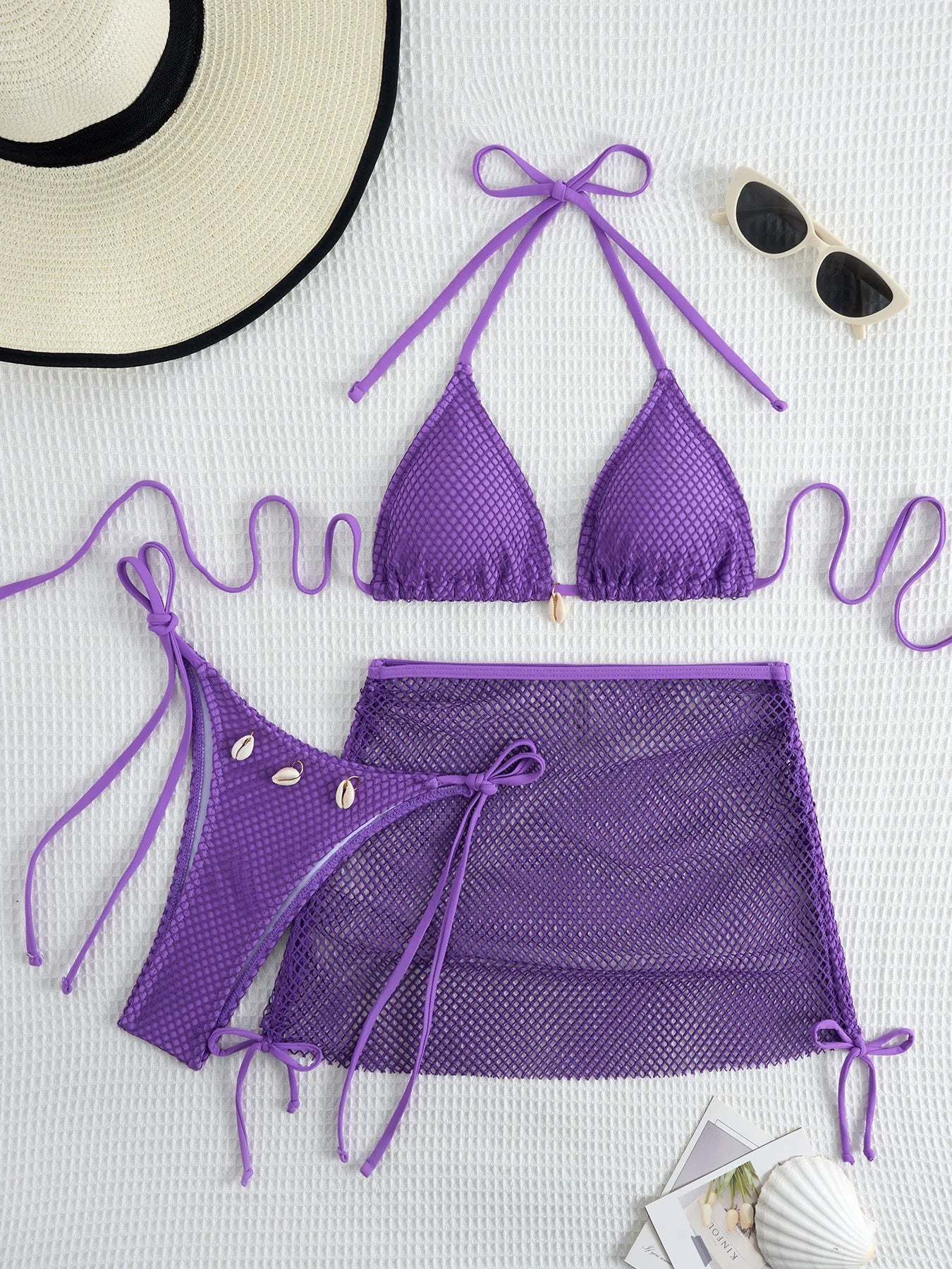 Stylish Three-Piece Bikini Set | Perfect for Beach & Pool Days
