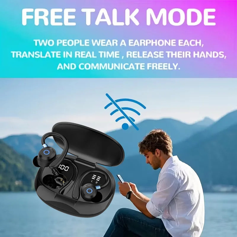 Wireless Bluetooth Earbuds | Active Noise-Cancellation & Digital Display