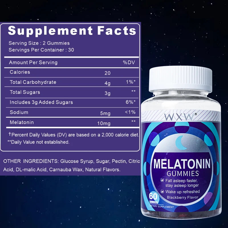 Vegetarian Melatonin Gummies | Sleep-Inducing Natural Support