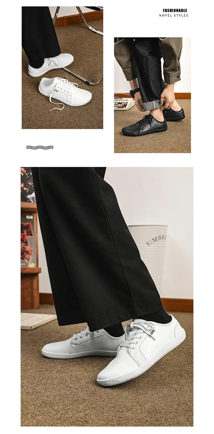 Lightweight Black Barefoot Walking Shoes for Men and Women