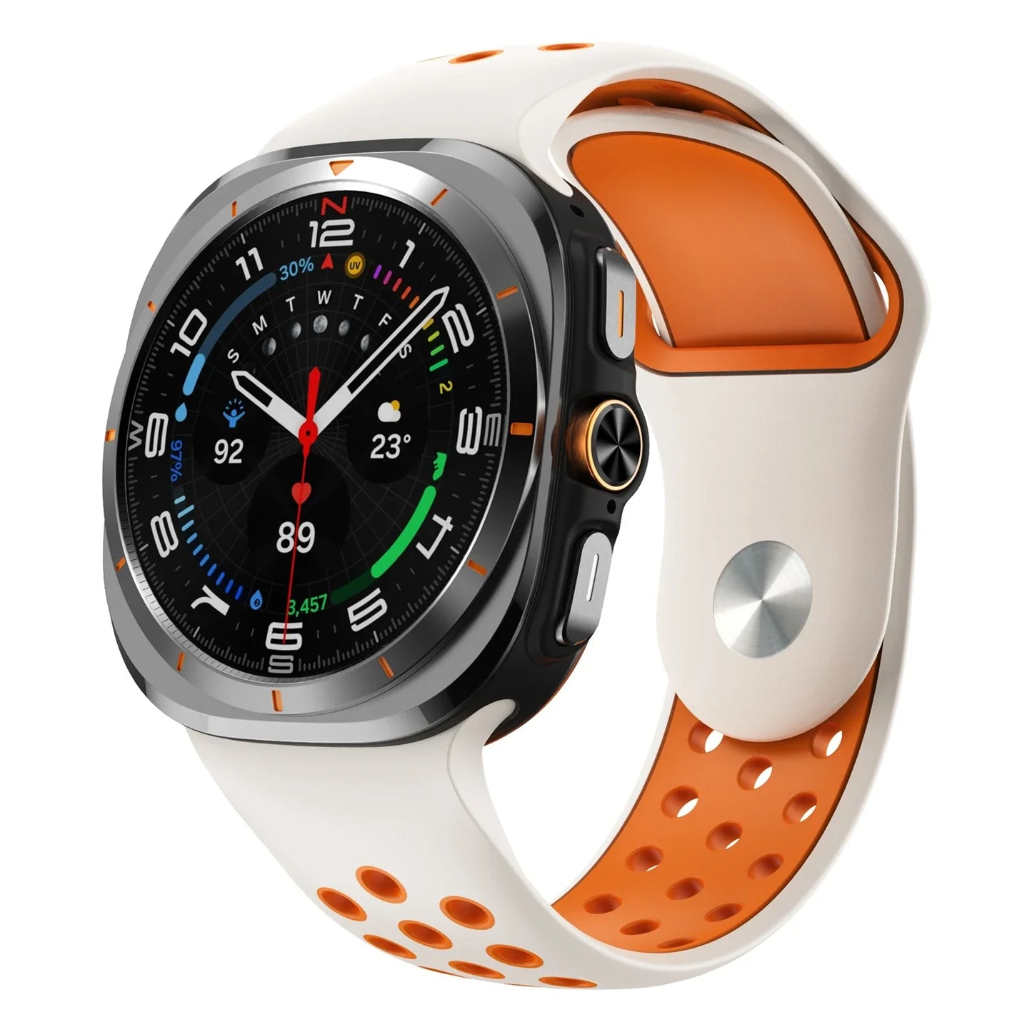 Two-Tone Silicone Watch Strap | Stylish Replacement Band