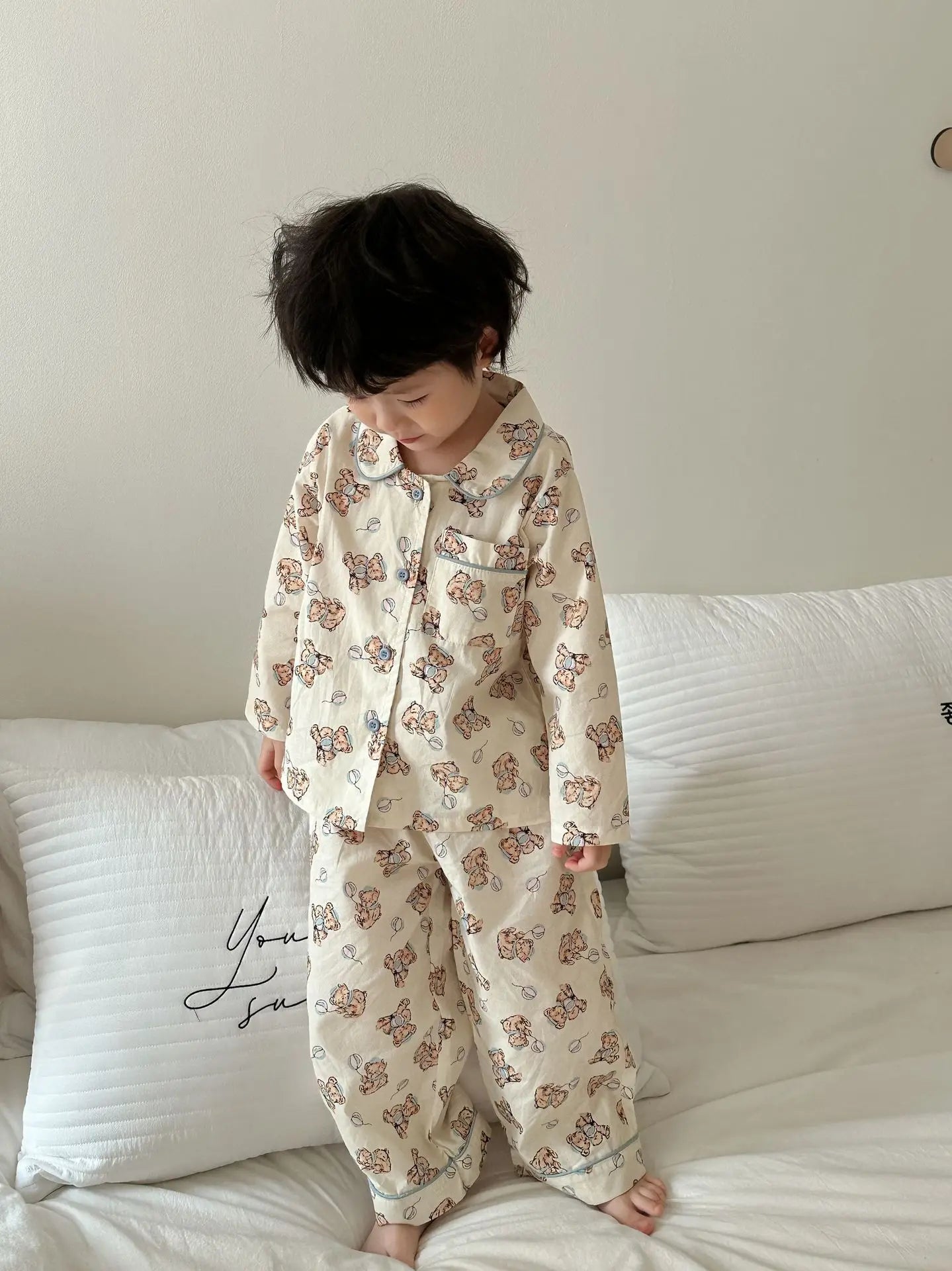 Spring Children's Cartoon Homewear Outfits | Cute Pajamas Set