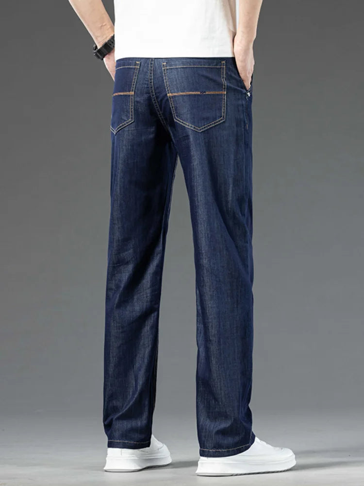 Men's Loose Straight Jeans | Versatile Casual Denim Trousers