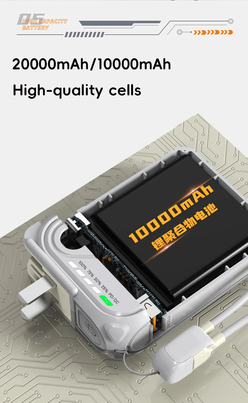 20000mAh Magnetic Wireless Power Bank with Fast Charging Stand
