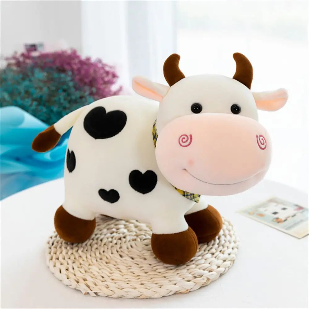 Cute Cow Plush Toy | Soft Kawaii Animal Decor for All Ages