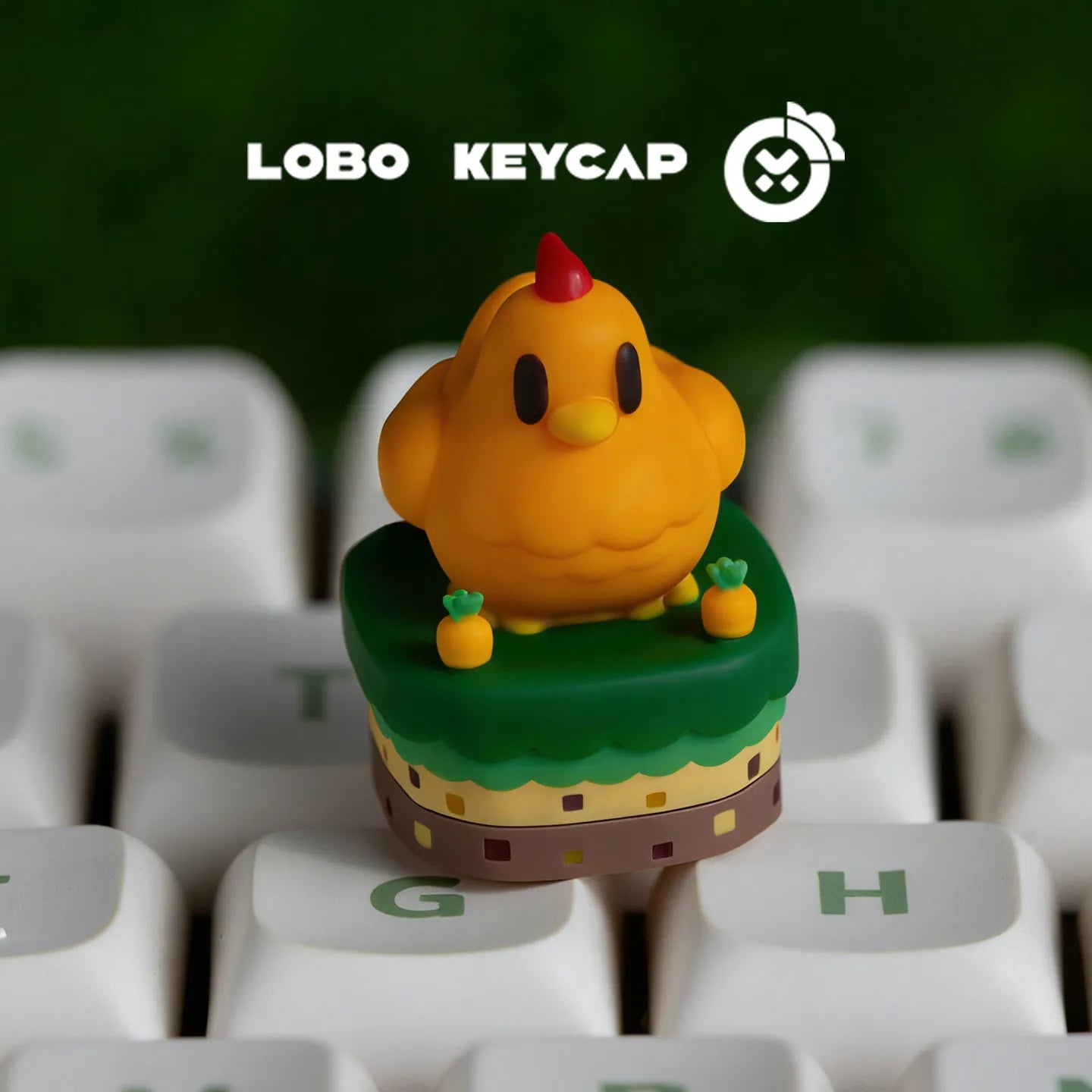 Personalized Chicken Image Keycap | Fun Gaming Keyboard Decor