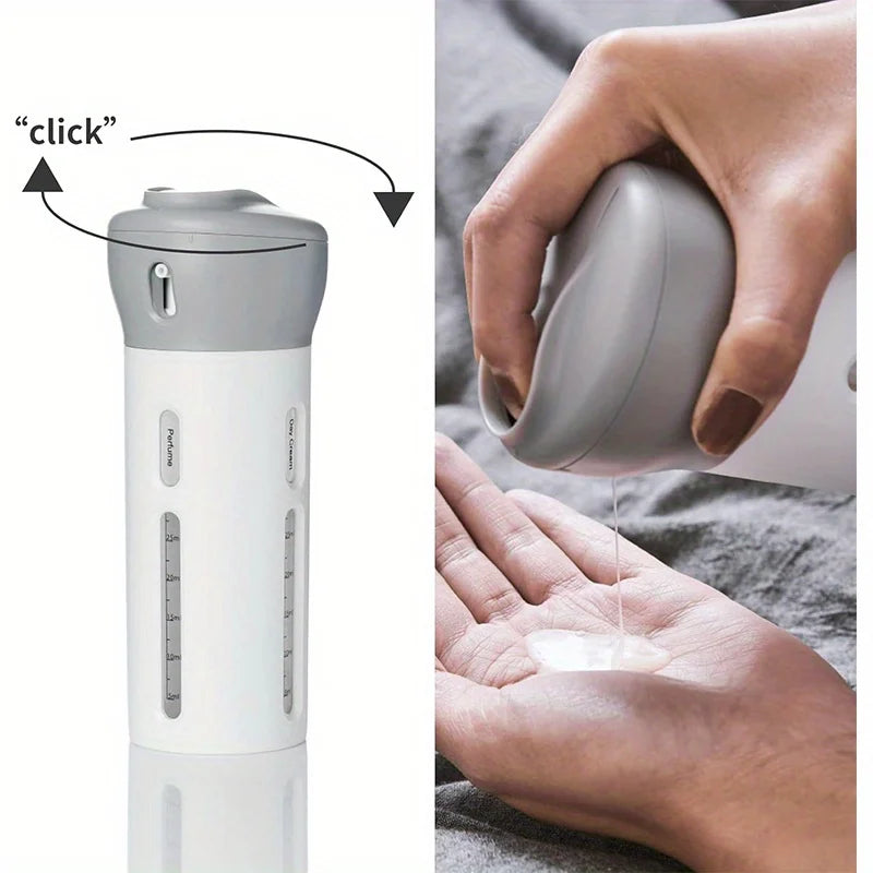 4 in 1 Refillable Travel Lotion and Shampoo Dispenser Bottles