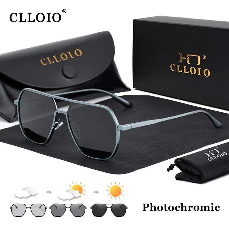 Fashionable Photochromic Polarized Sunglasses for Men & Women