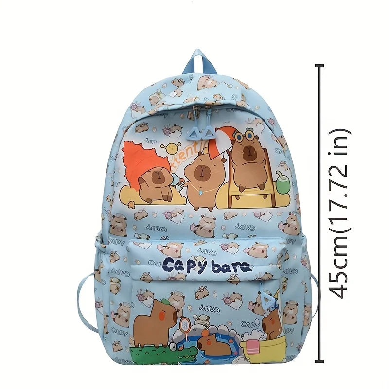 Cute Capybara Backpack | Large Capacity Multi-Purpose Bag
