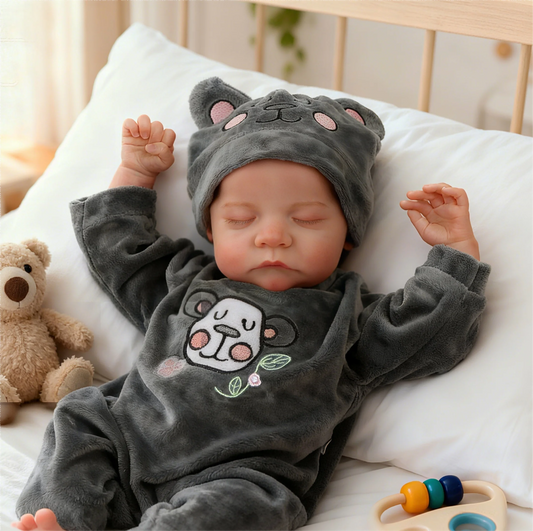 18-Inch Realistic Reborn Baby Doll | Poseable Soft Weighted Doll
