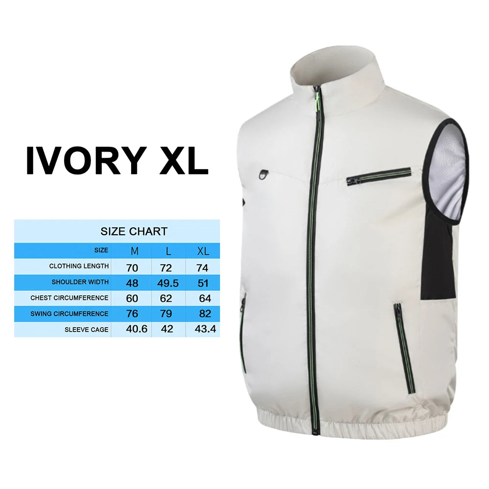Cooling Fan Vest for Summer | Breathable Heat Resistant Jacket
