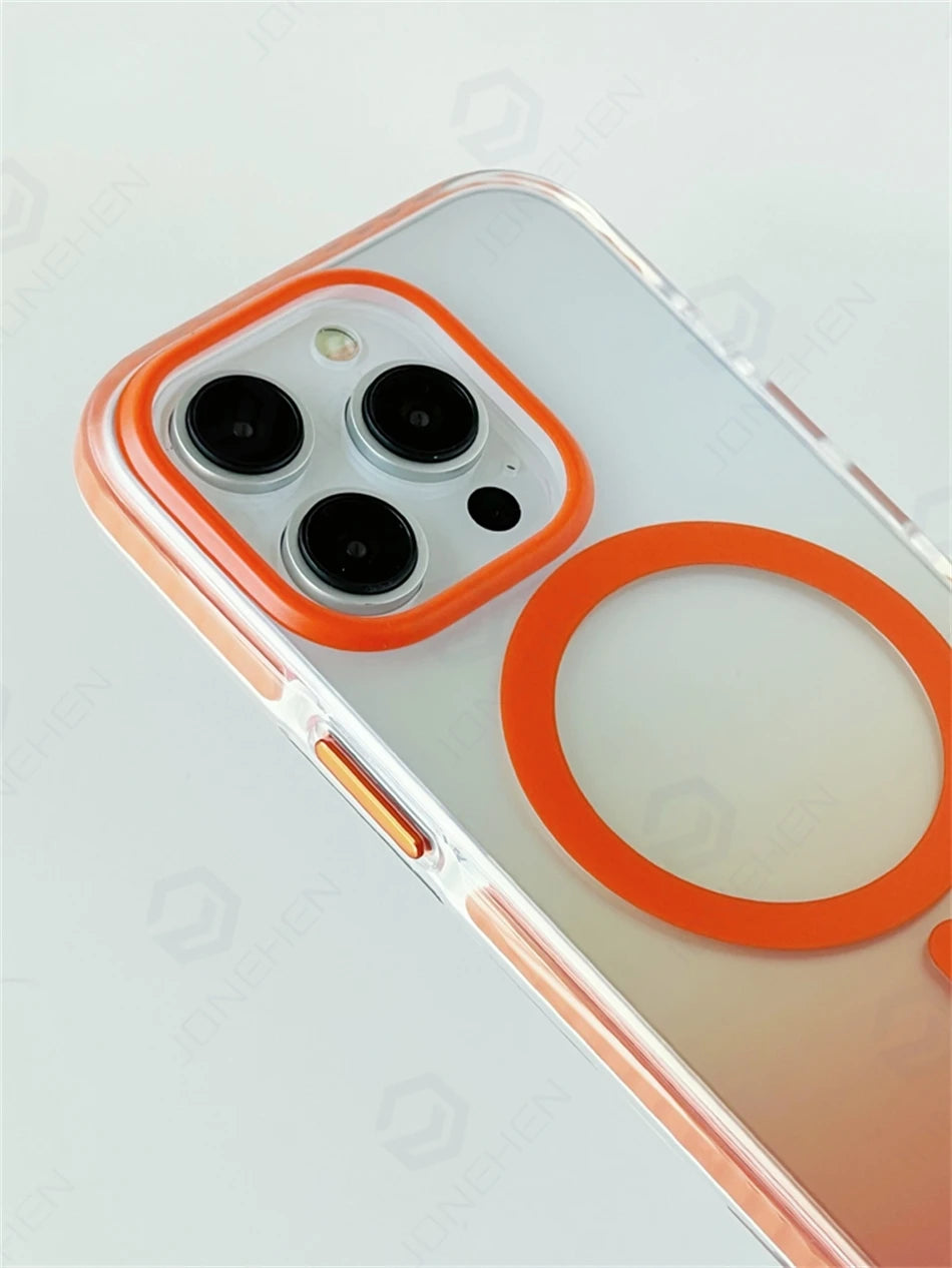 Luxury Gradient Magnetic Shockproof Case for iPhone 14-17 Pro Max