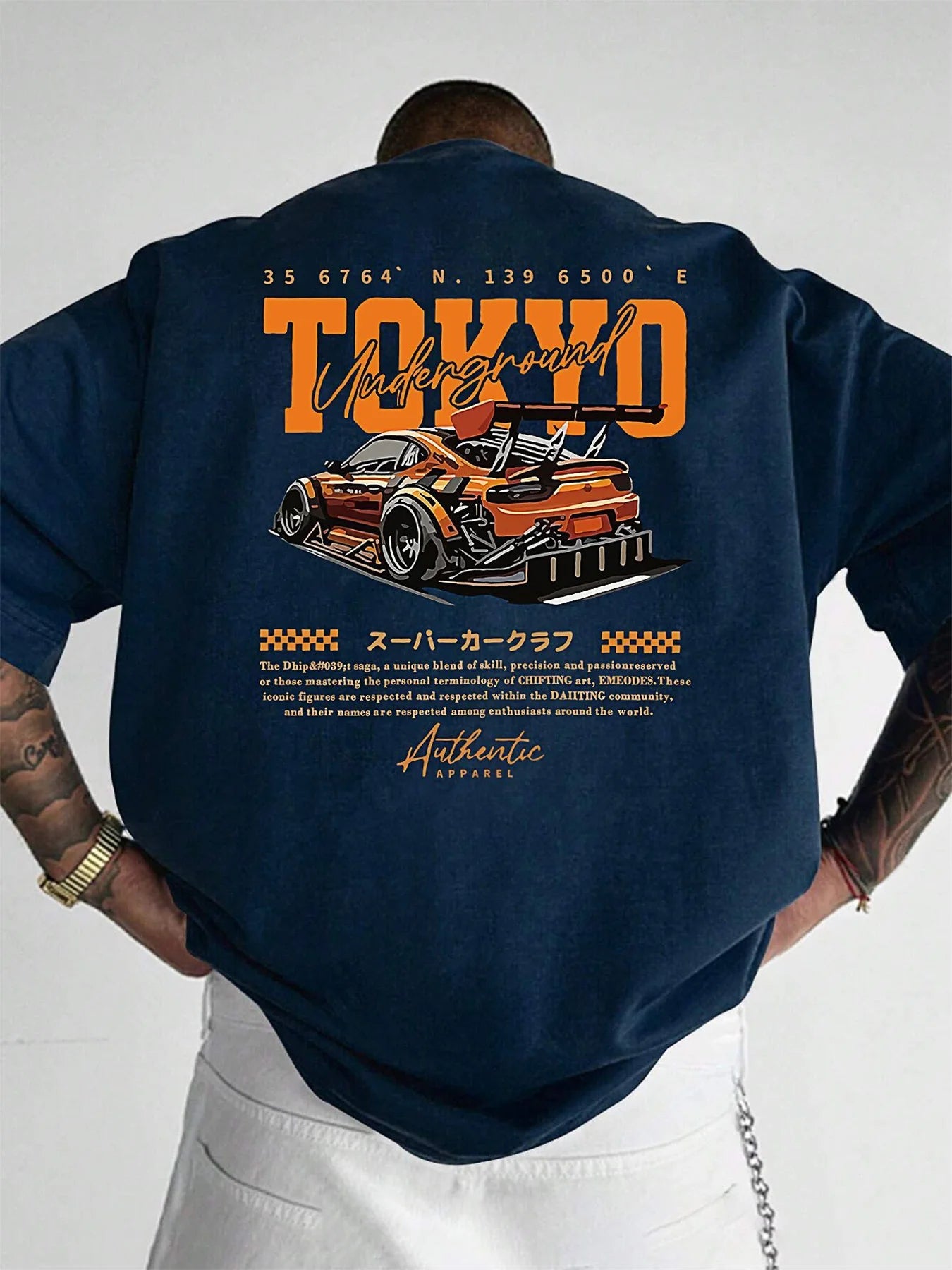 Men's Cotton Casual T-Shirt | Stylish Japanese Tokyo Design