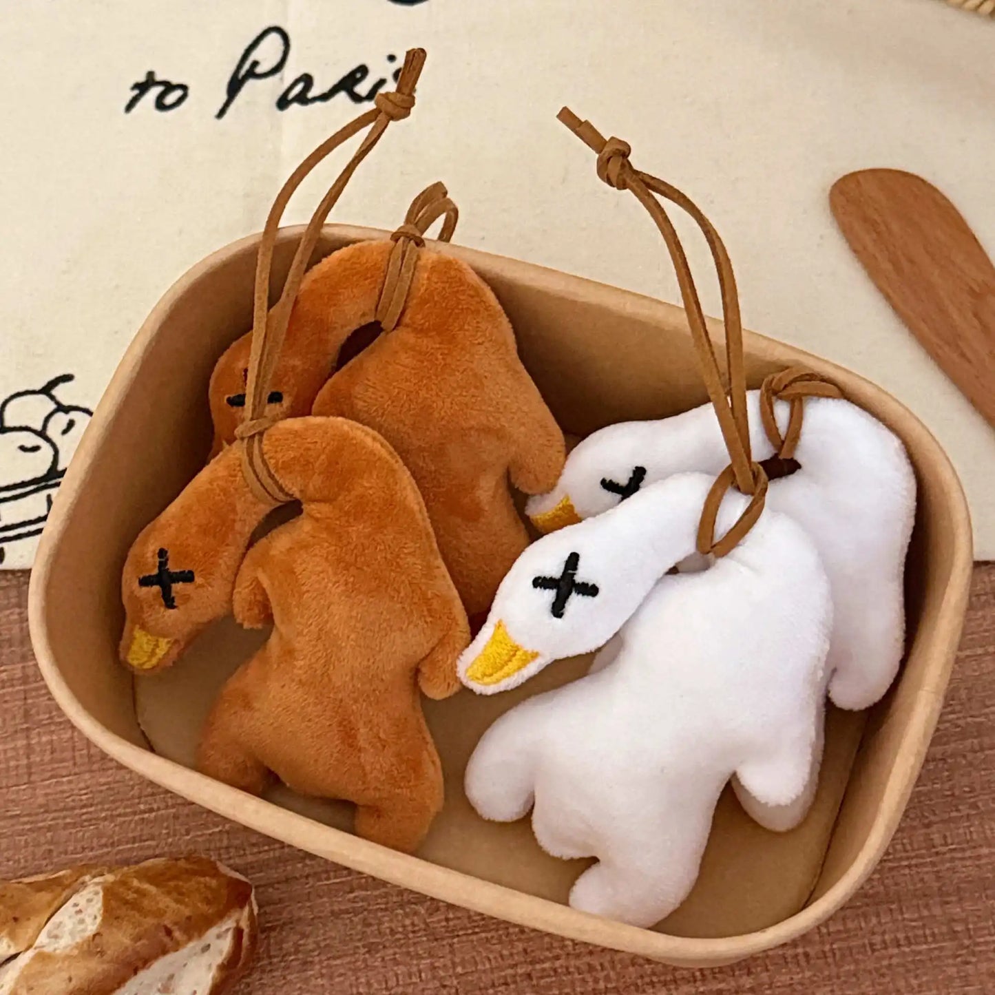 Funny Goose Keychain Squeak Pendant | Whimsical Backpack Accessory