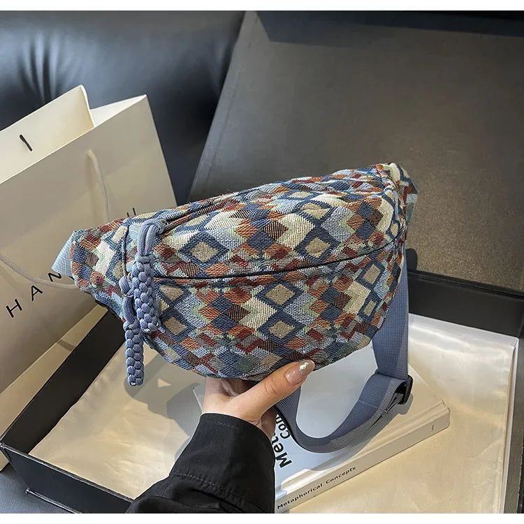 Stylish Corduroy Belt Bag for Women | Versatile Fanny Pack